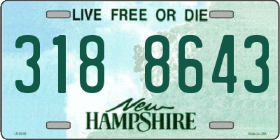 NH license plate 3188643