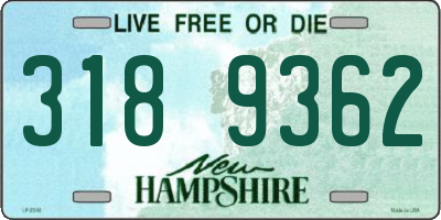 NH license plate 3189362