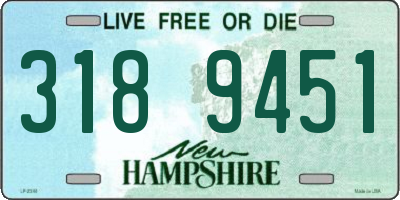 NH license plate 3189451