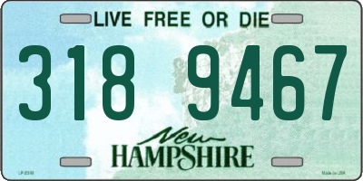 NH license plate 3189467