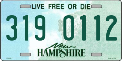 NH license plate 3190112