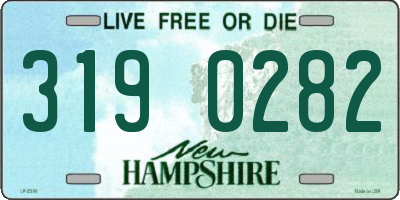 NH license plate 3190282