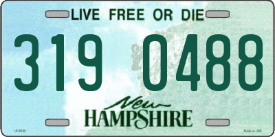 NH license plate 3190488