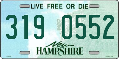 NH license plate 3190552
