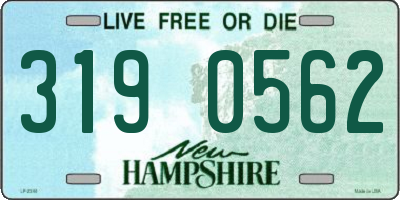 NH license plate 3190562