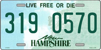 NH license plate 3190570