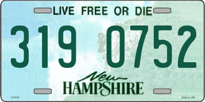 NH license plate 3190752