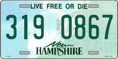 NH license plate 3190867