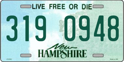 NH license plate 3190948