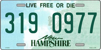 NH license plate 3190977