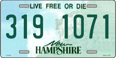 NH license plate 3191071