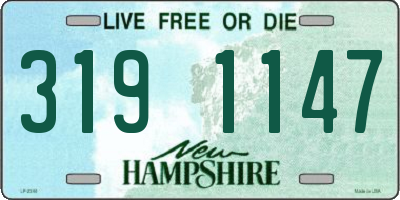 NH license plate 3191147