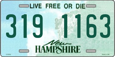 NH license plate 3191163