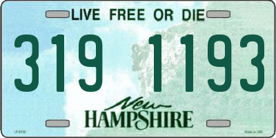 NH license plate 3191193