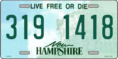 NH license plate 3191418