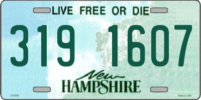 NH license plate 3191607