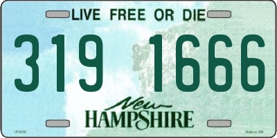 NH license plate 3191666