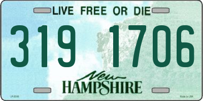 NH license plate 3191706