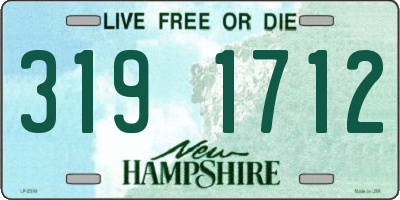 NH license plate 3191712