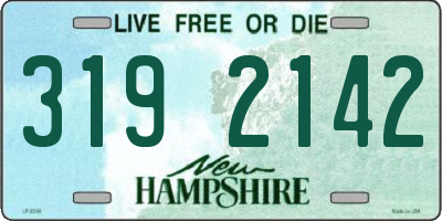 NH license plate 3192142