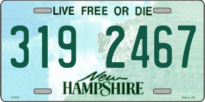 NH license plate 3192467
