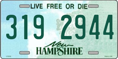 NH license plate 3192944