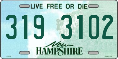 NH license plate 3193102