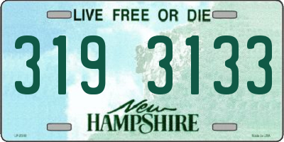 NH license plate 3193133