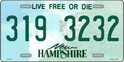 NH license plate 3193232