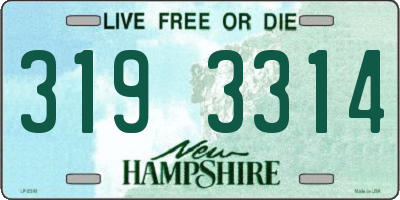 NH license plate 3193314
