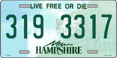 NH license plate 3193317