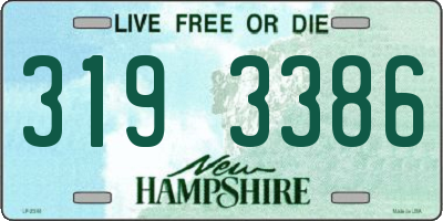 NH license plate 3193386