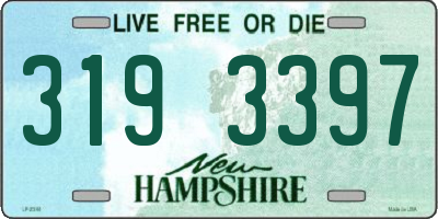 NH license plate 3193397