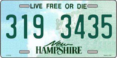 NH license plate 3193435