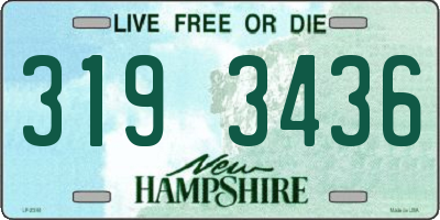 NH license plate 3193436