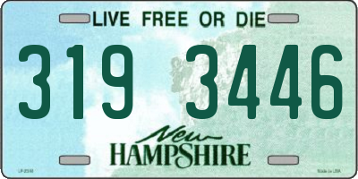 NH license plate 3193446
