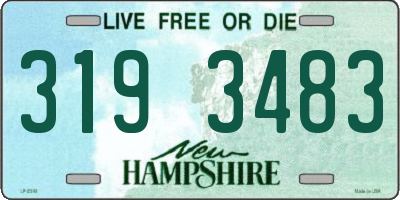 NH license plate 3193483