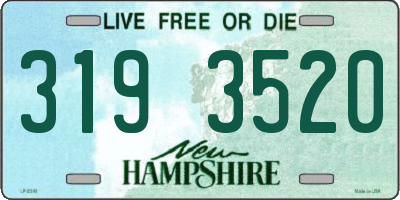 NH license plate 3193520