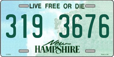 NH license plate 3193676