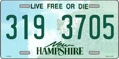 NH license plate 3193705