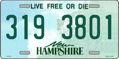 NH license plate 3193801