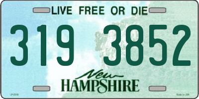 NH license plate 3193852
