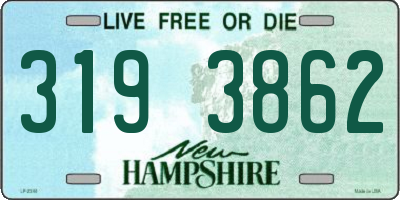 NH license plate 3193862