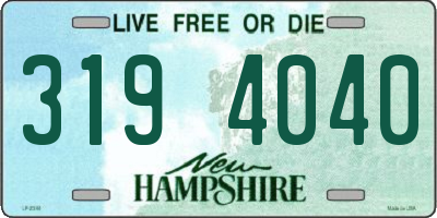 NH license plate 3194040
