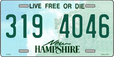 NH license plate 3194046