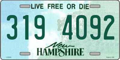 NH license plate 3194092