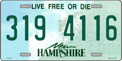 NH license plate 3194116
