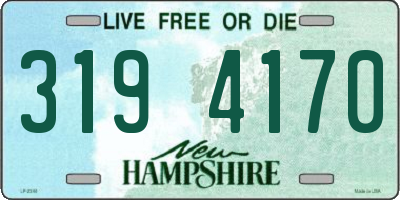 NH license plate 3194170
