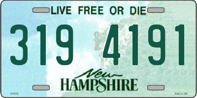 NH license plate 3194191