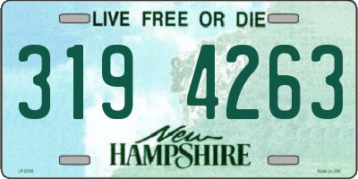 NH license plate 3194263